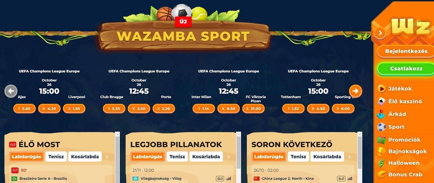 wazamba betting site