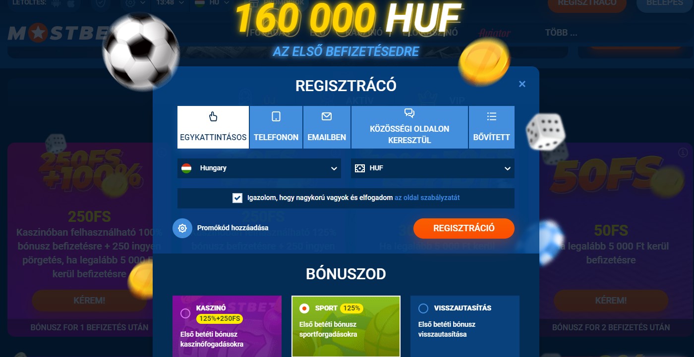 mostbet registration, sportfogadasok.tv