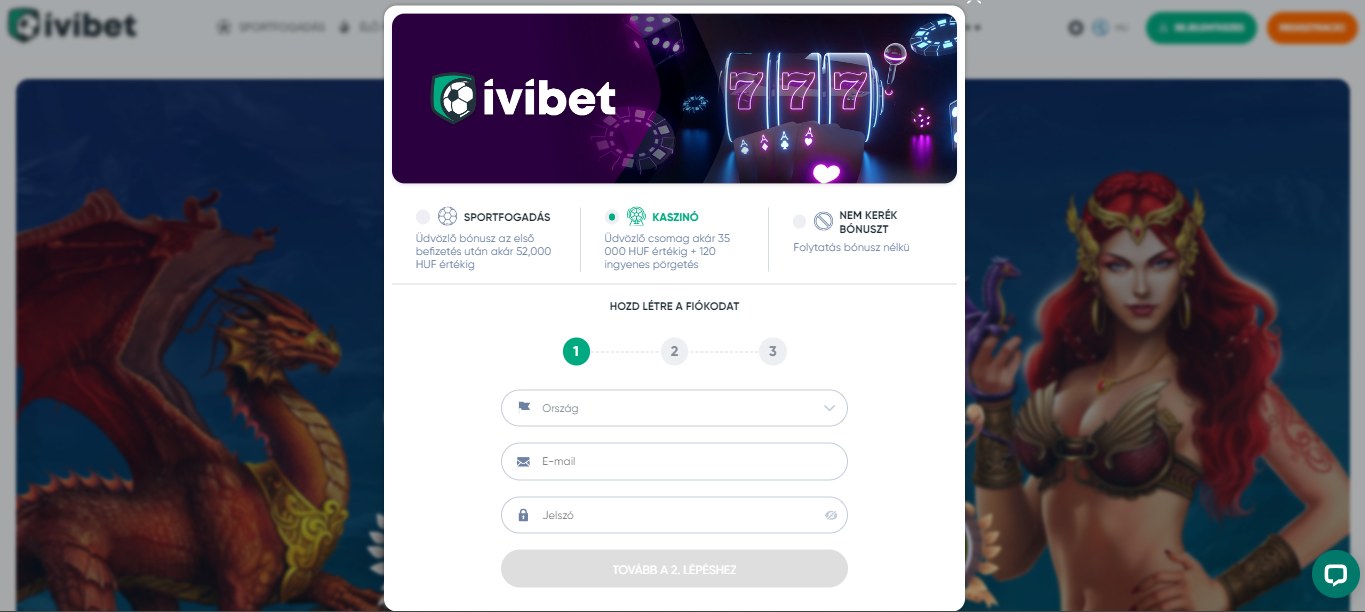 IviBet Casino Registration HU