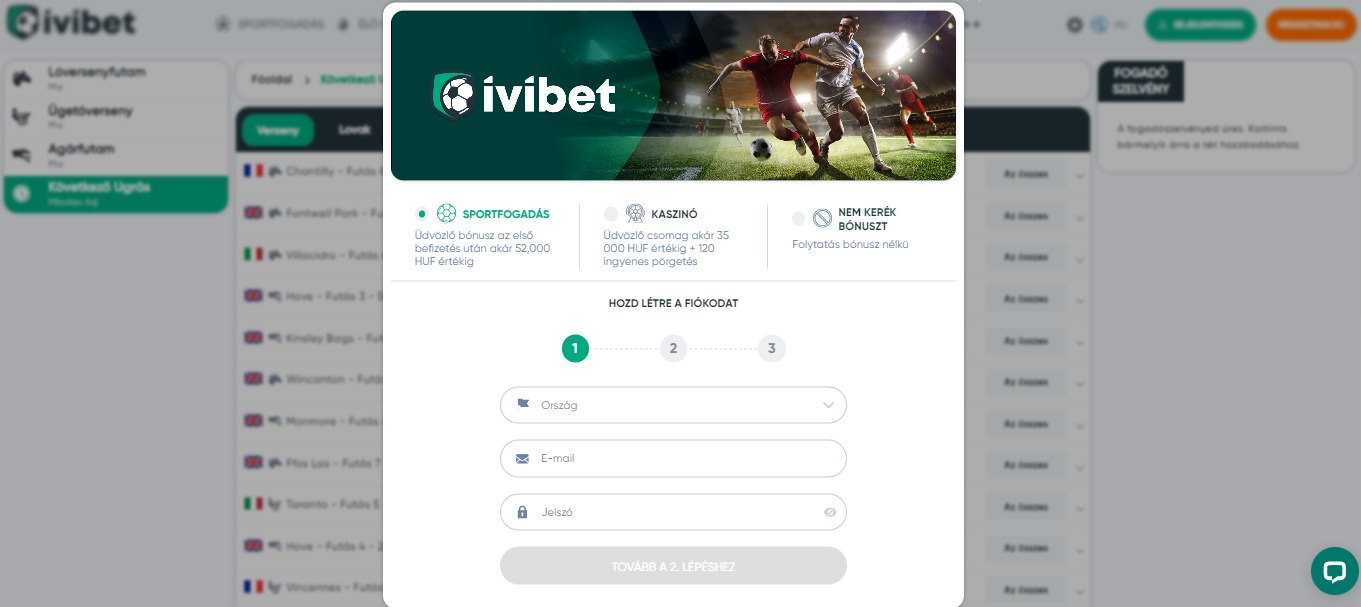 IviBet Sport Betting Registration HU