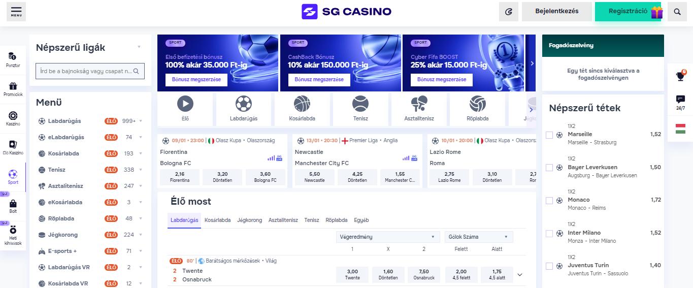 SG Casino Sport Betting