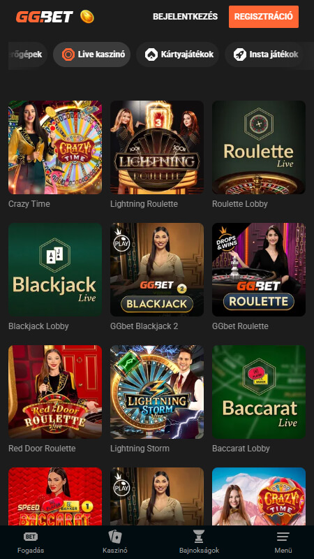 GG.Bet Casino Live games Hungary