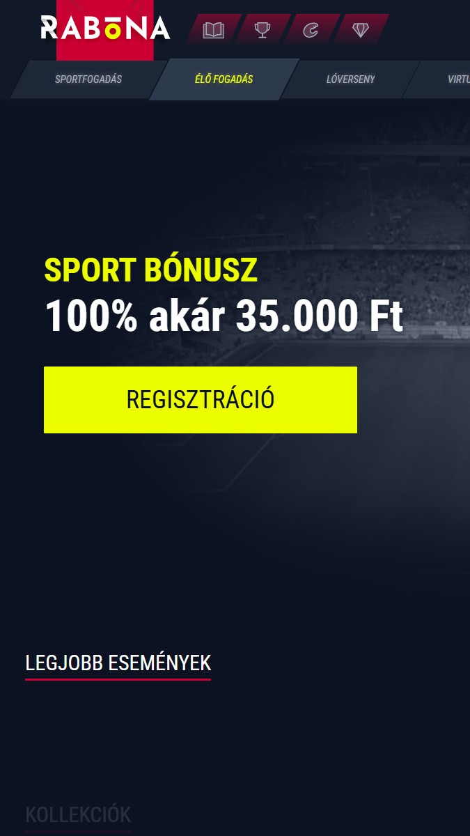 Rabona Mobile Main
